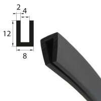 V27 glazing profile 4 mm glazing range edge protection...