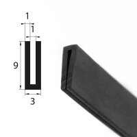 V30 glazing profile 1 mm glazing range edge protection...