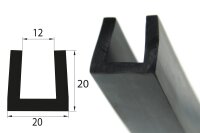 V34 glazing profile 12 mm glazing range edge protection...