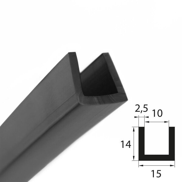 V36 perfil de encaje rango de alojamiento 10 mm protección de bordes caucho EPDM junta