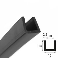 V36 glazing profile 10 mm glazing range edge protection...