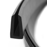 V38 perfil de encaje rango de alojamiento 8 mm protección de bordes caucho EPDM junta