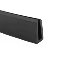 V38 perfil de encaje rango de alojamiento 8 mm protección de bordes caucho EPDM junta