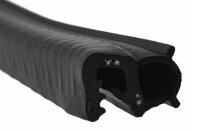 DS17 - EPDM Kantenschutz Dichtungs Profil Gummi Dichtung seitlich - Klemmbereich 2 mm
