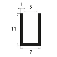 V41 glazing profile 5 mm glazing range edge protection...