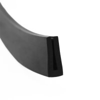 V45 perfil de encaje rango de alojamiento 3 mm protección de bordes caucho EPDM junta