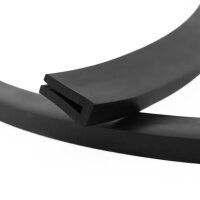 V45 perfil de encaje rango de alojamiento 3 mm protección de bordes caucho EPDM junta