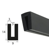 V46 retaining profile clamping range 3 mm edge protection...