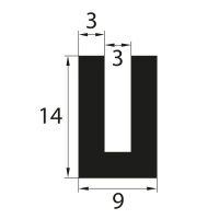 V46 retaining profile clamping range 3 mm edge protection...