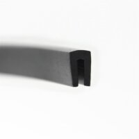 Perfil de retención V48 rango de sujeción 1,5 mm protección de bordes Perfil de caucho EPDM Junta de goma