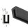 Perfil de retención V48 rango de sujeción 1,5 mm protección de bordes Perfil de caucho EPDM Junta de goma