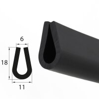 V49 glazing profile 6 mm glazing range edge protection...