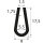 V5 edge protection EPDM rubber profile retaining profile clamping range 5.5 mm rubber seal beaded U-profile