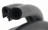 DS19 - PVC/EPDM edge protection sealing profile rubber side seal - clamping range 1 - 4 mm
