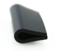 V6 Kantenschutz EPDM Gummiprofil Fassungsprofil Fassungsbereich 6 mm Gummidichtung Keder U-Profil
