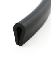 V8 Kantenschutz EPDM Gummiprofil Fassungsprofil Fassungsbereich: 8 mm Gummidichtung Keder U-Profil