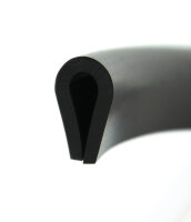 V8 Kantenschutz EPDM Gummiprofil Fassungsprofil Fassungsbereich: 8 mm Gummidichtung Keder U-Profil