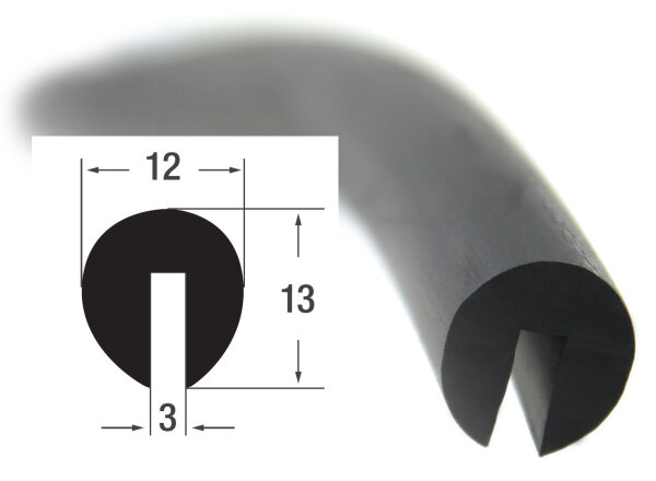 V9 protezione dei bordi gomma piena EPDM profilo in gomma profilo di contenimento guarnizione profilo a U