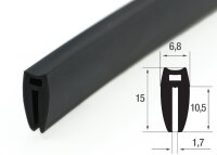VDO1 Fassungsprofil mit Hohlkammer Klemmbereich 1,7 mm...