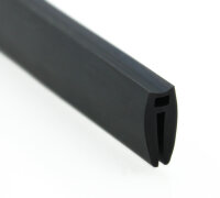 VDO1 Fassungsprofil mit Hohlkammer Klemmbereich 1,7 mm Kantenschutz EPDM Gummiprofil Gummidichtung