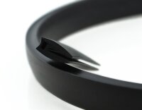 VDO1 Fassungsprofil mit Hohlkammer Klemmbereich 1,7 mm Kantenschutz EPDM Gummiprofil Gummidichtung