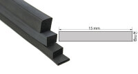 VKP2x15 EPDM Sponge Rubber - Square Profile 2x15 mm...