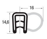 DS25 - EPDM Kantenschutz Dichtungs Profil Gummi Dichtung...