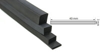 VKP3x40 EPDM Sponge Rubber - Rectangular Profile 3x40 mm...