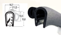 DS27 - PVC/EPDM profil ochronny krawędzi z uszczelką...