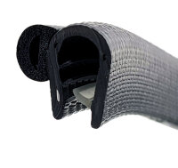 DS27 - PVC/EPDM edge protection sealing profile rubber side seal - clamping range 4 - 6 mm