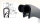DS27 - PVC/EPDM edge protection sealing profile rubber side seal - clamping range 4 - 6 mm