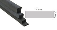VKP5x20 EPDM sponge rubber - square profile 5x20 mm...