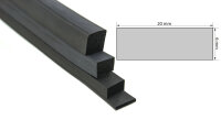 VKP6x20 - Profil carré 6x20 mm en caoutchouc...