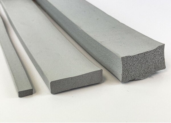 VKP8x10 EPDM sponge rubber grey square profile 8x10 mm rubber profile rectangular profile