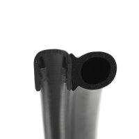 DS33 - Perfil de protección de bordes PVC/EPDM con junta de caucho lateral - rango de sujeción 8 - 12 mm