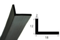 WKP12 Solid EPDM Rubber Angle Profile L-Profile 12x18x2...