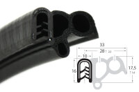 DS36 - PVC/EPDM profil ochronny krawędzi z uszczelką...