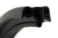 DS36 - Profil de protection des bords PVC/EPDM avec joint caoutchouc latéral - plage de serrage 2 - 5 mm