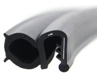 DS38 - EPDM Kantenschutz Dichtungs Profil Gummi Dichtung seitlich - Klemmbereich 2 - 4 mm