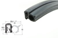 DS40 - EPDM Kantenschutz Dichtungs Profil Gummi Dichtung...