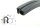 DS40 - EPDM Kantenschutz Dichtungs Profil Gummi Dichtung seitlich - Klemmbereich 2 - 4 mm