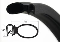 DS41 - PVC/EPDM profil ochronny krawędzi z uszczelką...