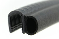 DS42 - Perfil de protección de bordes PVC/EPDM con junta de caucho lateral - rango de sujeción 6 - 8 mm