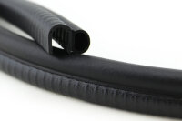 DS42 - Perfil de protección de bordes PVC/EPDM con junta de caucho lateral - rango de sujeción 6 - 8 mm