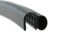 DS42 - Perfil de protección de bordes PVC/EPDM con junta de caucho lateral - rango de sujeción 6 - 8 mm