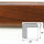 ES1-D-HC Eckschutzprofil (PU) mit Klebefläche - Farbe: Holz (Kirsche) - Stoßschutz - Schutzprofil
