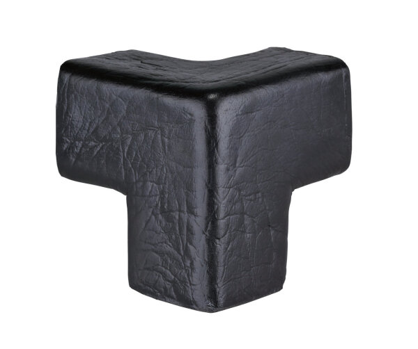 ES1-EV-3D-S conector de esquina - 3D para perfil protector de esquinas ES1 (PU) con superficie adhesiva - negro - protección contra impactos