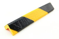 ES1-FR-GS perfil protector de esquinas (PU) con superficie adhesiva apta para heladas permanentes - amarillo/negro - protección contra impactos