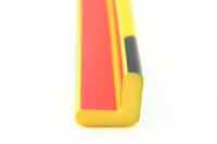ES1-FR-GS perfil protector de esquinas (PU) con superficie adhesiva apta para heladas permanentes - amarillo/negro - protección contra impactos