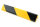 ES1-FR-GS perfil protector de esquinas (PU) con superficie adhesiva apta para heladas permanentes - amarillo/negro - protección contra impactos